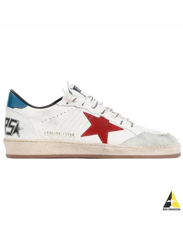 Ball Star Lace-up Leather Low Top Sneakers White - GOLDEN GOOSE - BALAAN 2