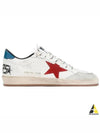 Ball Star Lace-up Leather Low Top Sneakers White - GOLDEN GOOSE - BALAAN 2