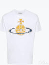 Women's Print Logo Short Sleeve T-Shirt White - VIVIENNE WESTWOOD - BALAAN 2