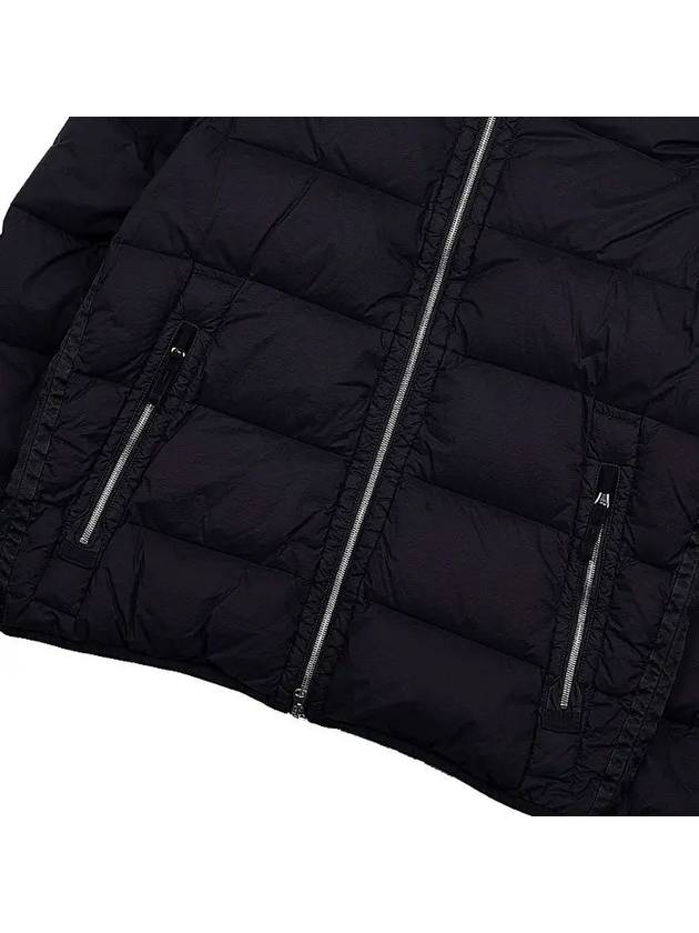 Seamless Logo Nylon Hooded Padded Jacket Black - STONE ISLAND - BALAAN 7