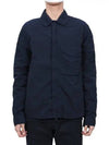 Chrome-R Zip-Up Over Long Sleeve Shirt Navy - CP COMPANY - BALAAN 2