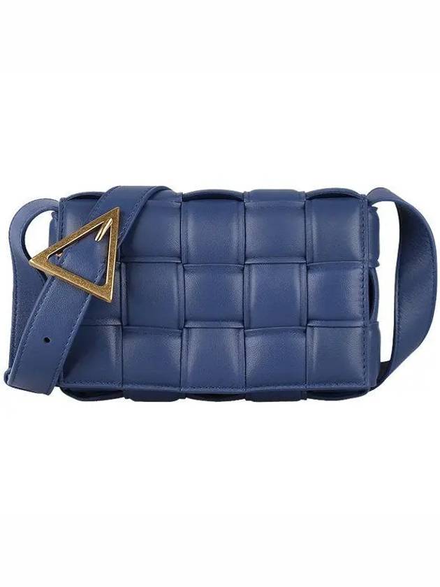 Cassette Intrecciato Padded Small Cross Bag Navy - BOTTEGA VENETA - BALAAN 2