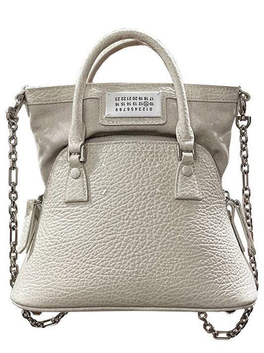 5AC Classique Micro Tote Bag Light Grey - MAISON MARGIELA - BALAAN 2