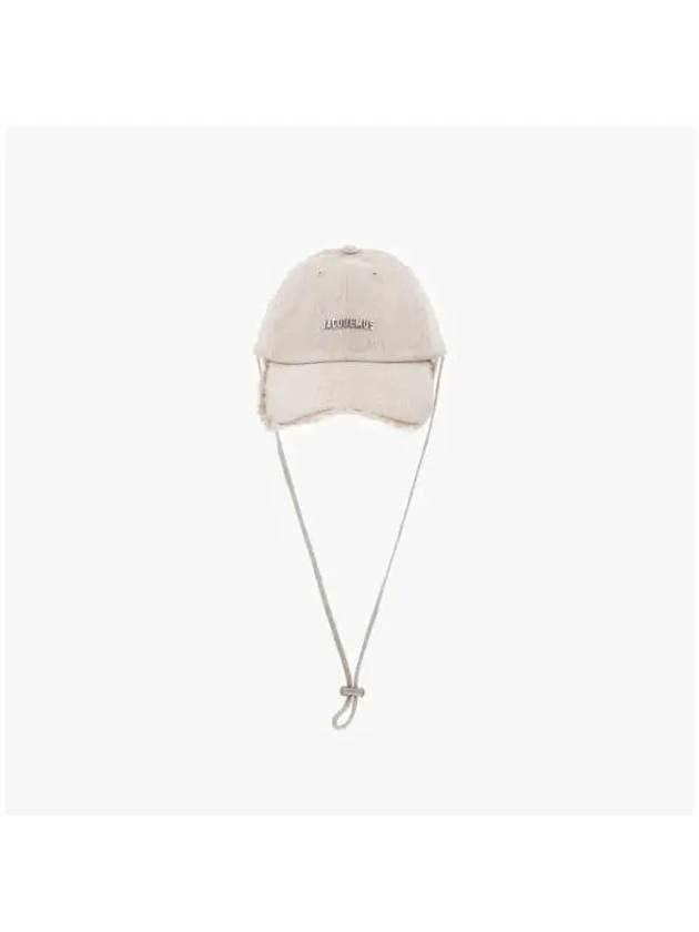 Artichaut Frayed Ball Cap Light Greige - JACQUEMUS - BALAAN 3