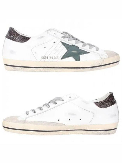 Superstar Brown Tab Low Top Sneakers White - GOLDEN GOOSE - BALAAN 2