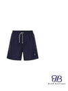 Logo Embroidery Swim Shorts Navy - BRUNELLO CUCINELLI - BALAAN 2