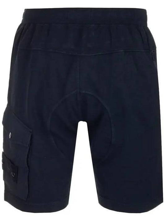 Men's Waffen Ghost Piece Cargo Shorts Navy - STONE ISLAND - BALAAN.