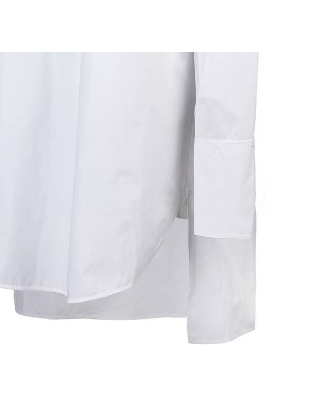 Deconstructed Shirt Cotton Midi Dress White - LOEWE - BALAAN 6