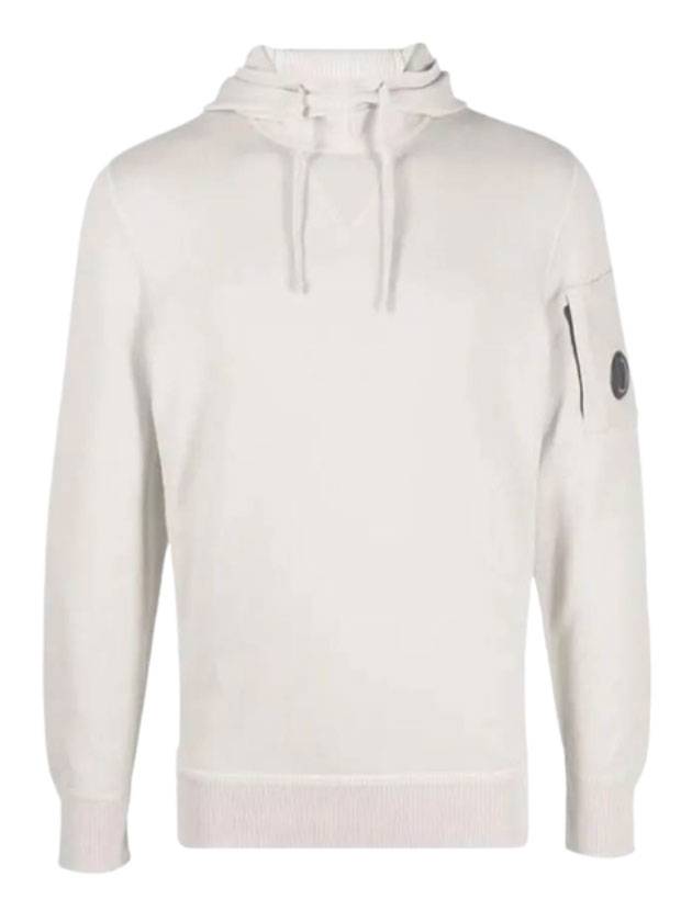 Lens Wappen Sandshell Hoodie Ivory - CP COMPANY - BALAAN 1