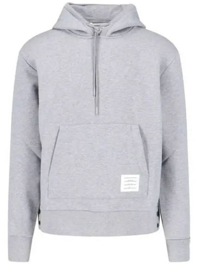 Men's Center Back Stripe Logo Patch Hoodie Grey - THOM BROWNE - BALAAN 2