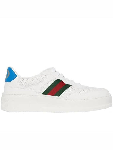 Web detail blue tab low top sneakers white - GUCCI - BALAAN 1