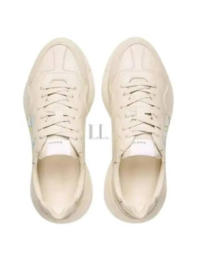 Rhyton Star Leather Low Top Sneakers Ivory - GUCCI - BALAAN 2