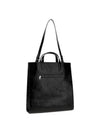 Heritage Leather Tote Bag Black - COURREGES - BALAAN 3