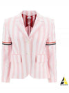 High Armhole RWB Arm Banding Striped Jacket Pink - THOM BROWNE - BALAAN 2