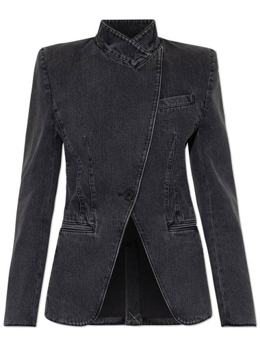 Alexander McQueen Denim Jacket, Women's, Grey - ALEXANDER MCQUEEN - BALAAN 1