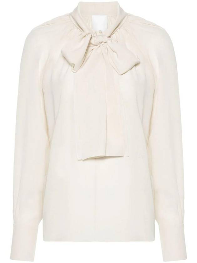 Women s Crepe Silk Blouse Eggshell - GIVENCHY - BALAAN 1