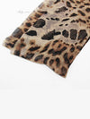 Leopard print silk crepe scarf 571161 3Y035 2760 - SAINT LAURENT - BALAAN 3