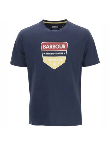 Steve McQueen Short Sleeve T-Shirt Navy - BARBOUR - BALAAN 1