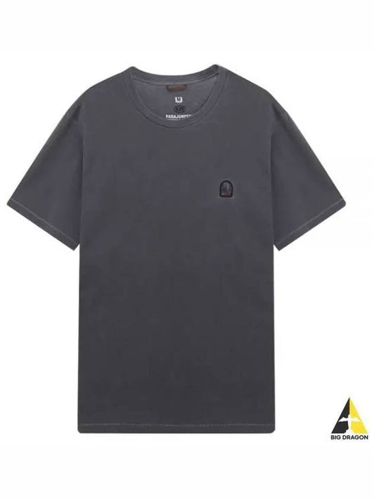 Mini Logo Patch Short Sleeve T-Shirt Black - PARAJUMPERS - BALAAN 2
