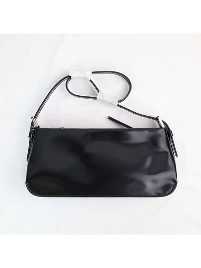 Patent Leather Shoulder Bag Black - BY FAR - BALAAN 2