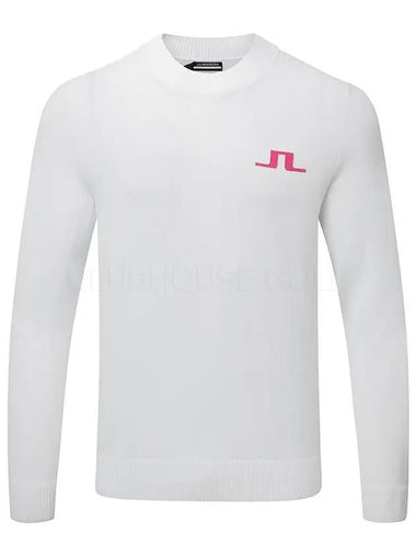 Men's Golf Gus Knit Sweater White - J.LINDEBERG - BALAAN 1