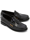 Monogram Penny Leather Loafer Black - SAINT LAURENT - BALAAN 2