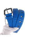 Intrecciato Leather Belt Blue - BOTTEGA VENETA - BALAAN 1
