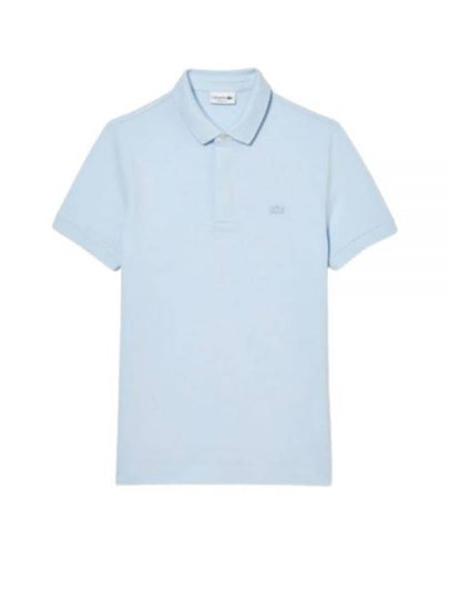 Men's Paris Regular Fit Stretch Cotton Pique Short Sleeve Polo Shirt Light Blue - LACOSTE - BALAAN 2