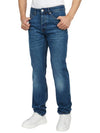 Men's Logo Patch Jean Blue - AMI - BALAAN 6