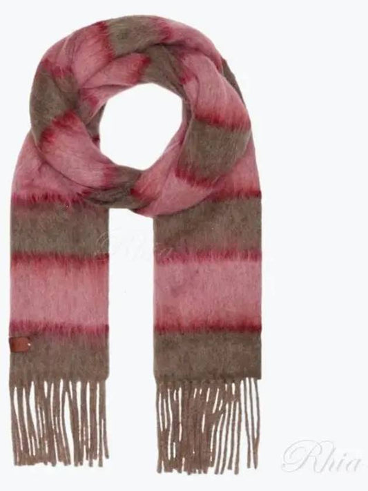 Striped Wool Mohair Muffler Pink - MARNI - BALAAN 2