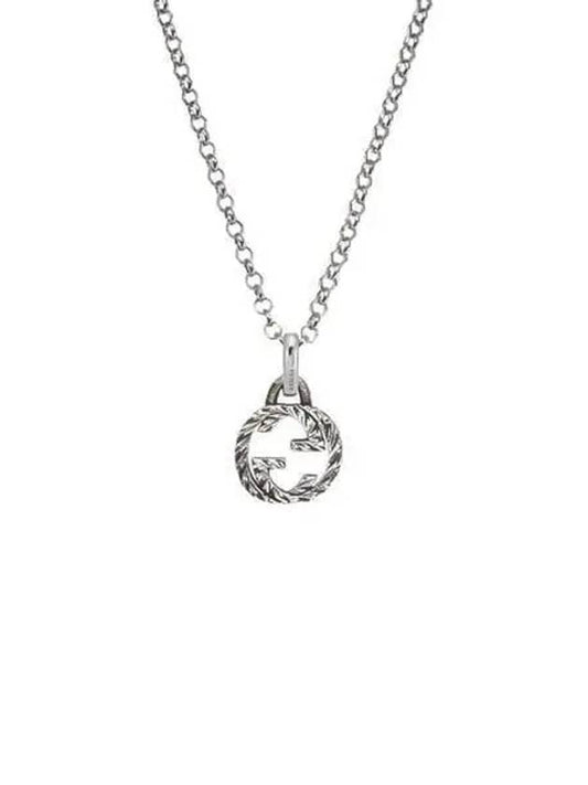 Interlocking G Pendant Necklace Silver - GUCCI - BALAAN 2