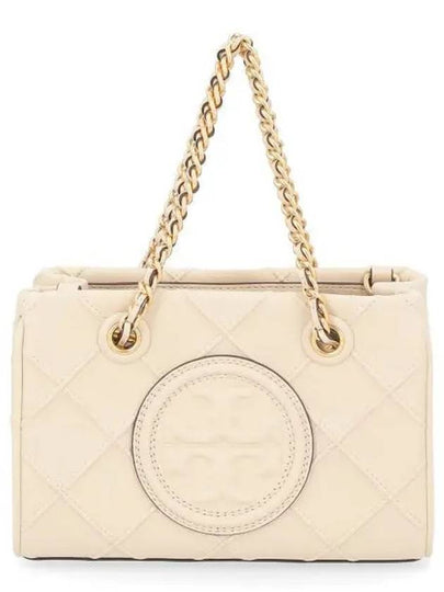 Mini Fleming Soft Chain Tote Bag Ivory - TORY BURCH - BALAAN 2