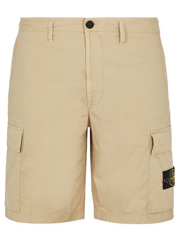 Cargo Bermuda Shorts Beige - STONE ISLAND - BALAAN 2