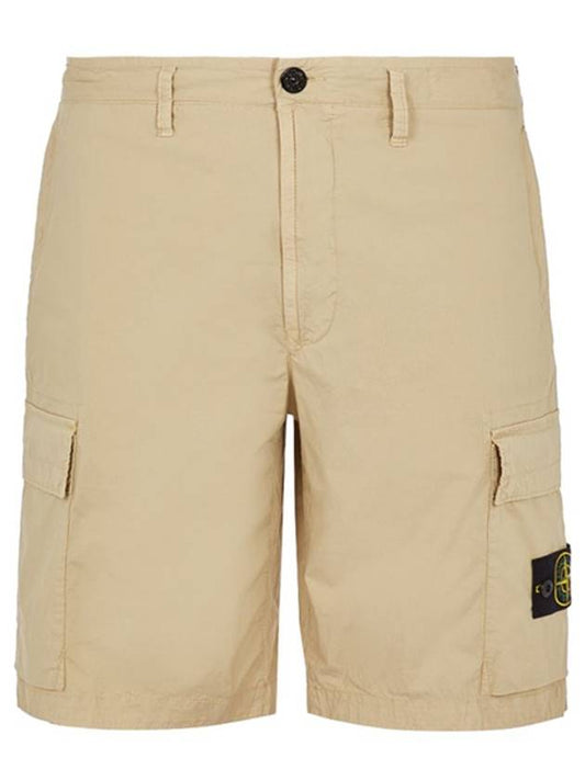 Cargo Bermuda Shorts Beige - STONE ISLAND - BALAAN 2