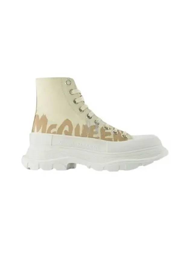 Tread Slick High Top Sneakers Beige - ALEXANDER MCQUEEN - BALAAN 2