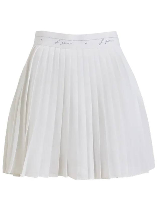 Golf Wear Uncut Chiffon Pleated Skirt White - J JANE - BALAAN 2