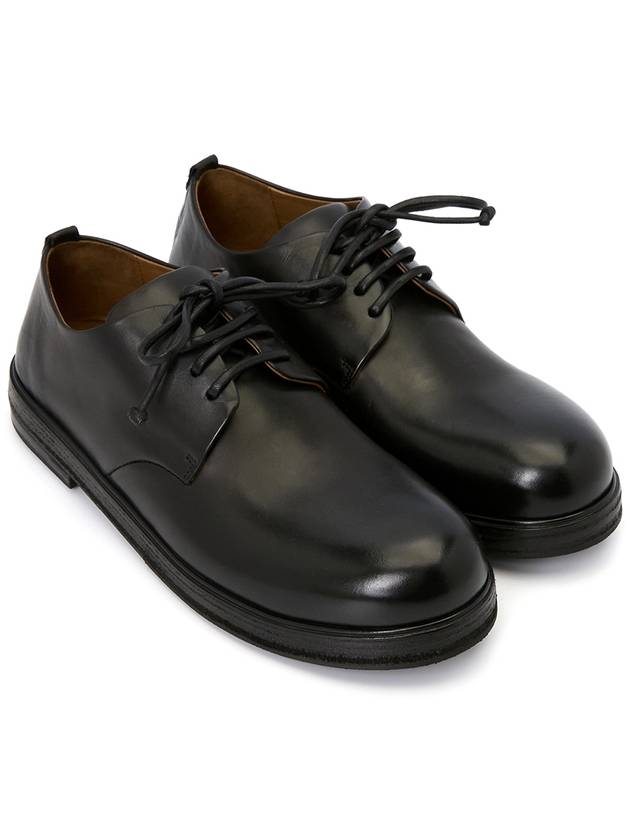 Men's Zucca Zeppa Smooth Leather Lace-Up Derby Black - MARSELL - BALAAN 4