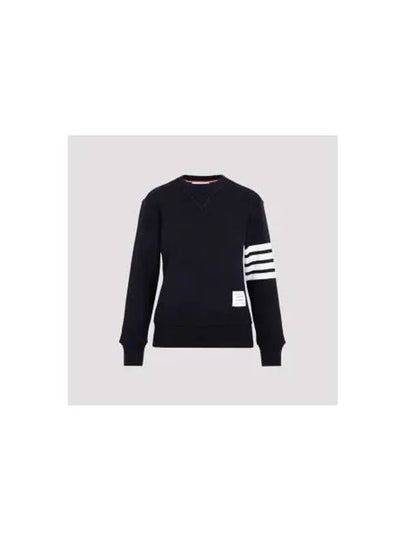 4-Bar Striped Waffle Wool Cashmere Pullover Knit Top Navy - THOM BROWNE - BALAAN 2