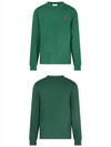 Small Heart Logo Sweatshirt Green - AMI - BALAAN 5