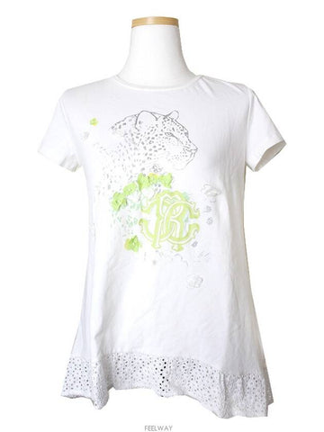 women short sleeve t shirt - ROBERTO CAVALLI - BALAAN 1