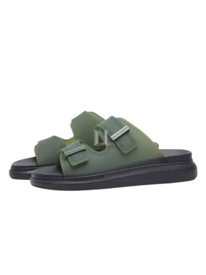 Hybrid Rubber Sandals Khaki - ALEXANDER MCQUEEN - BALAAN 2