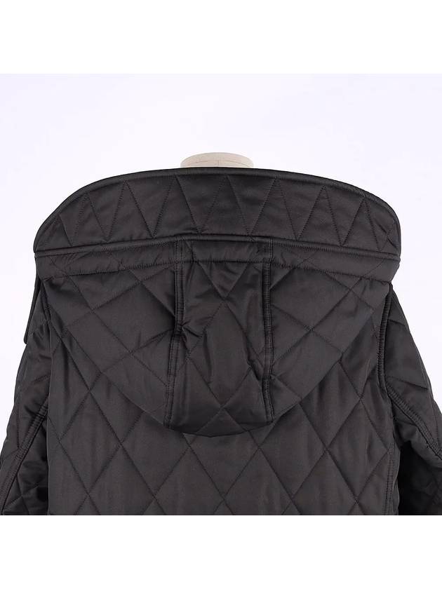 Dereham Quilted Long Padding Black - BURBERRY - BALAAN 6