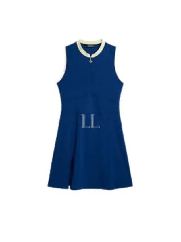 Ebony Golf Sleeveless Short Dress Estate Blue - J.LINDEBERG - BALAAN 2