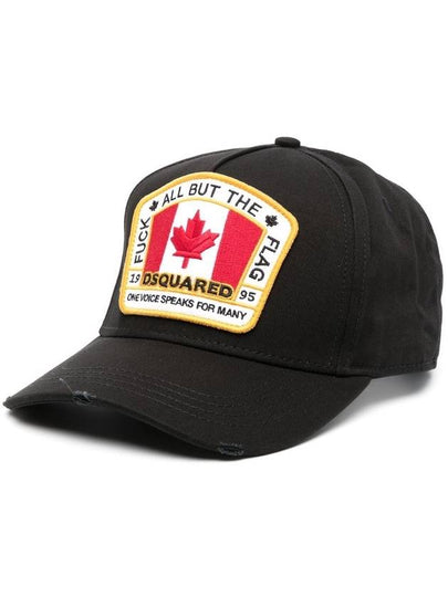 Canadian Flag Ball Cap Black - DSQUARED2 - BALAAN 2