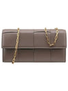 Intrecciato Chain Shoulder Bag Brown - BOTTEGA VENETA - BALAAN 2