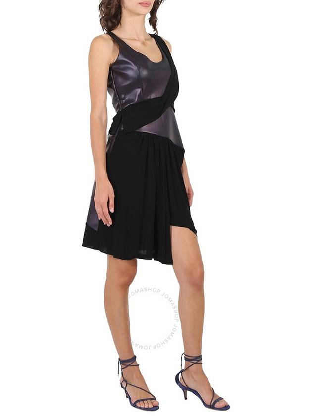 Atlein Ladies Mixed Jersey Draped Dress, Brand Size 38 (US Size 4) - ATLEIN - BALAAN 2