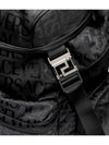 All Over Logo Print Nylon Backpack Black - VERSACE - BALAAN 4