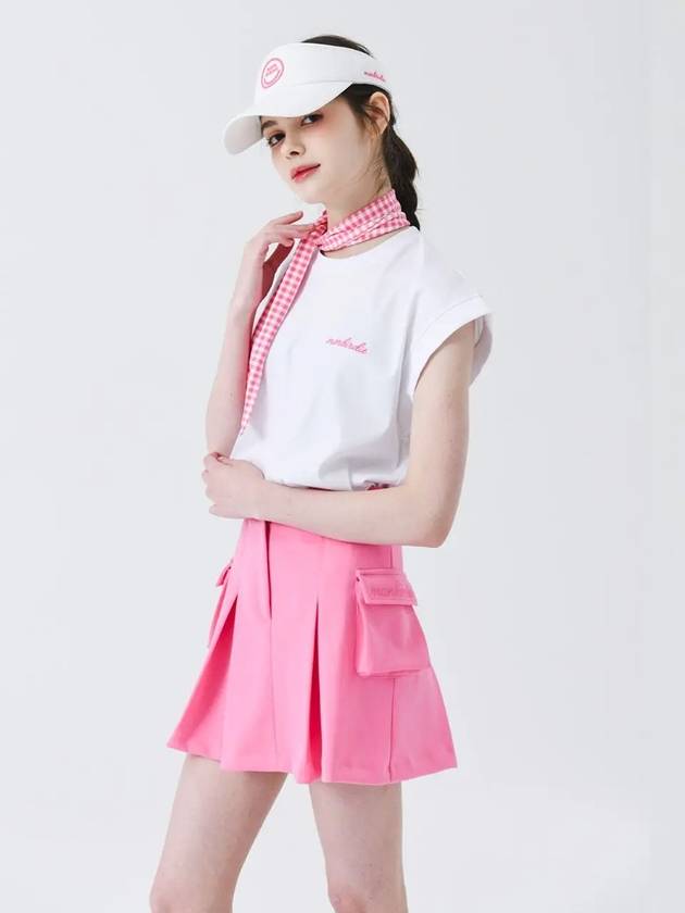 Vivid Cargo Skirt PINK - MONBIRDIE GOLF - BALAAN 3