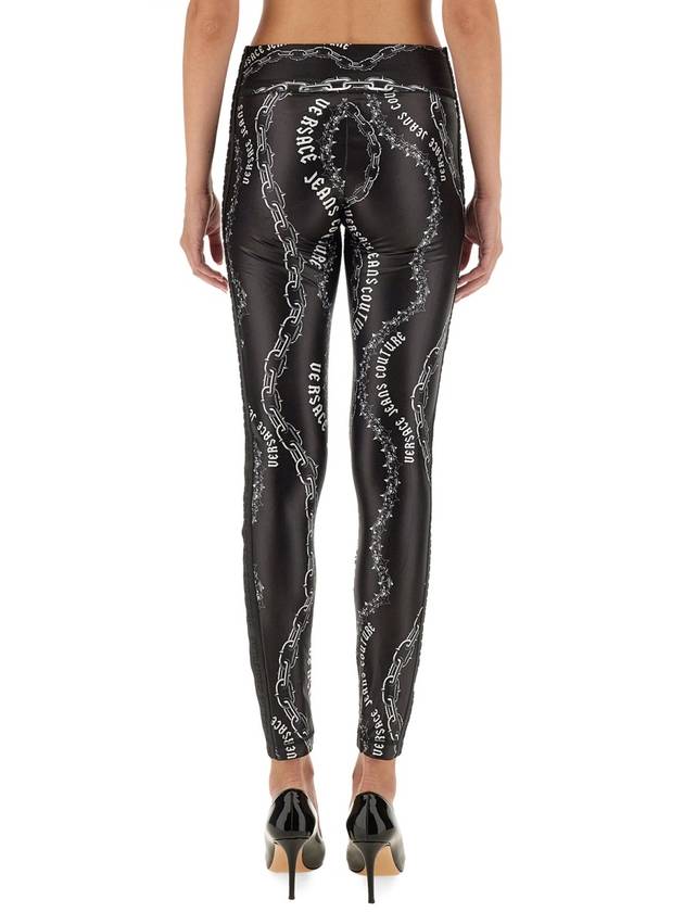 LEGGINGS WITH LOGO - VERSACE - BALAAN 3