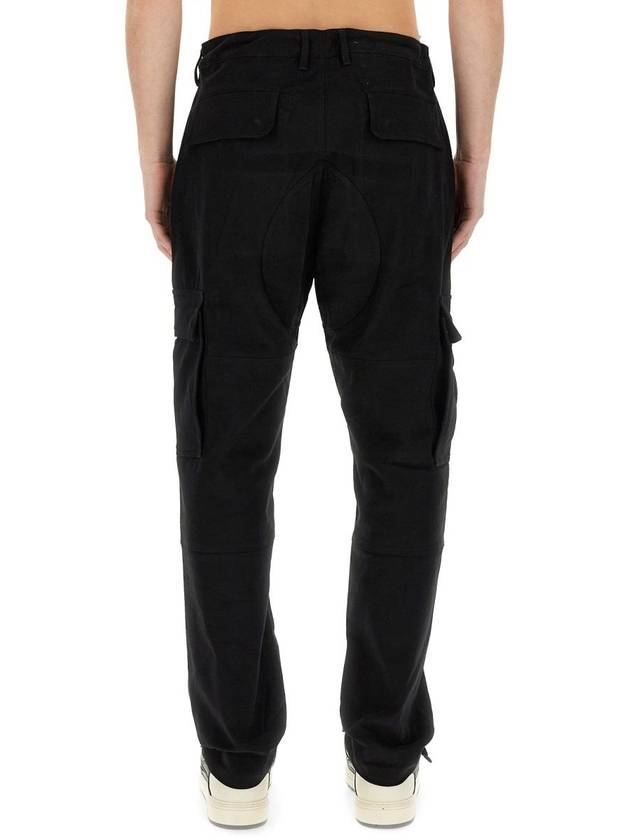 Straight Pants CMCF014S24FAB001 1001 BLACK - MARCELO BURLON - BALAAN 4